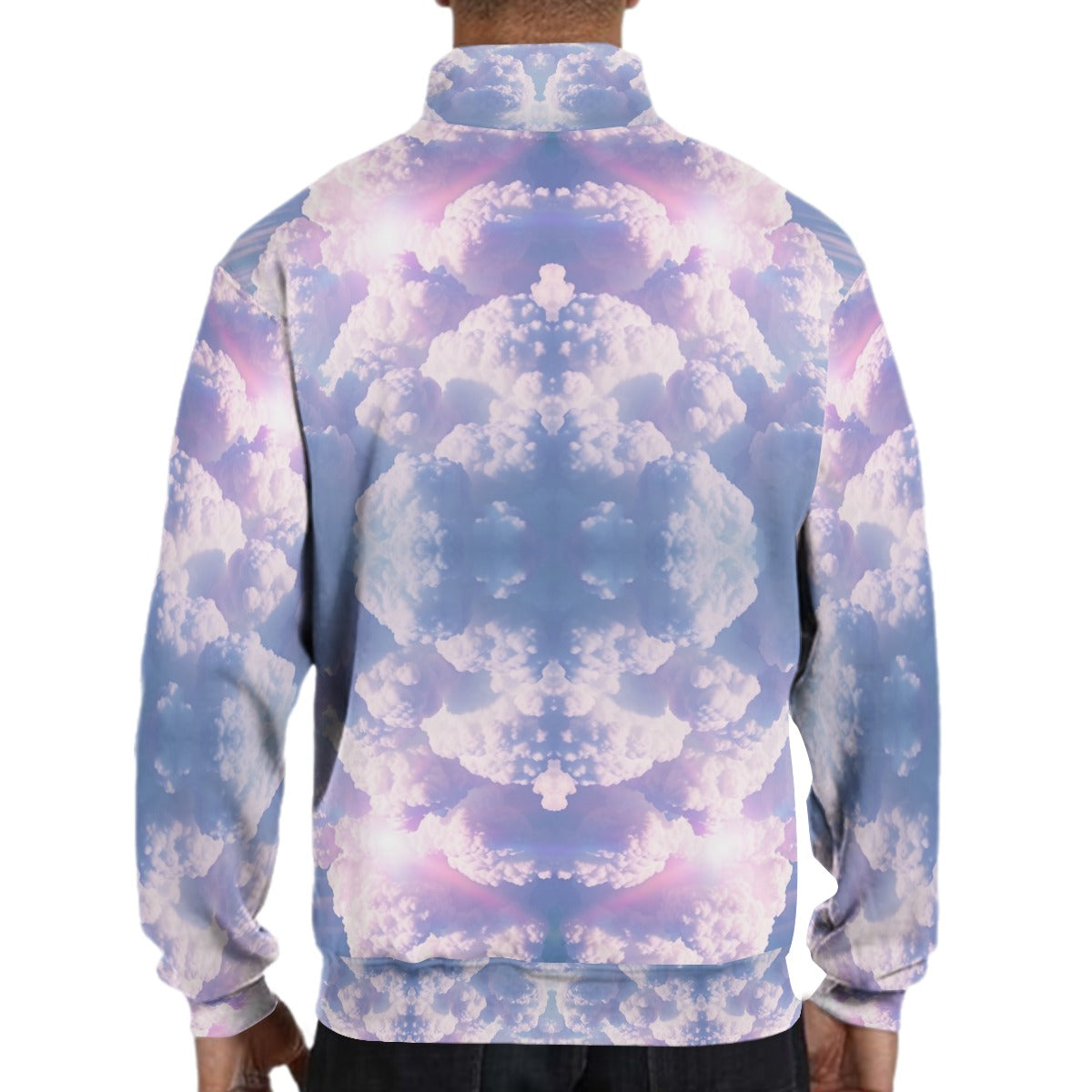 Men's Hidden Half-Zip Placket Hoodie