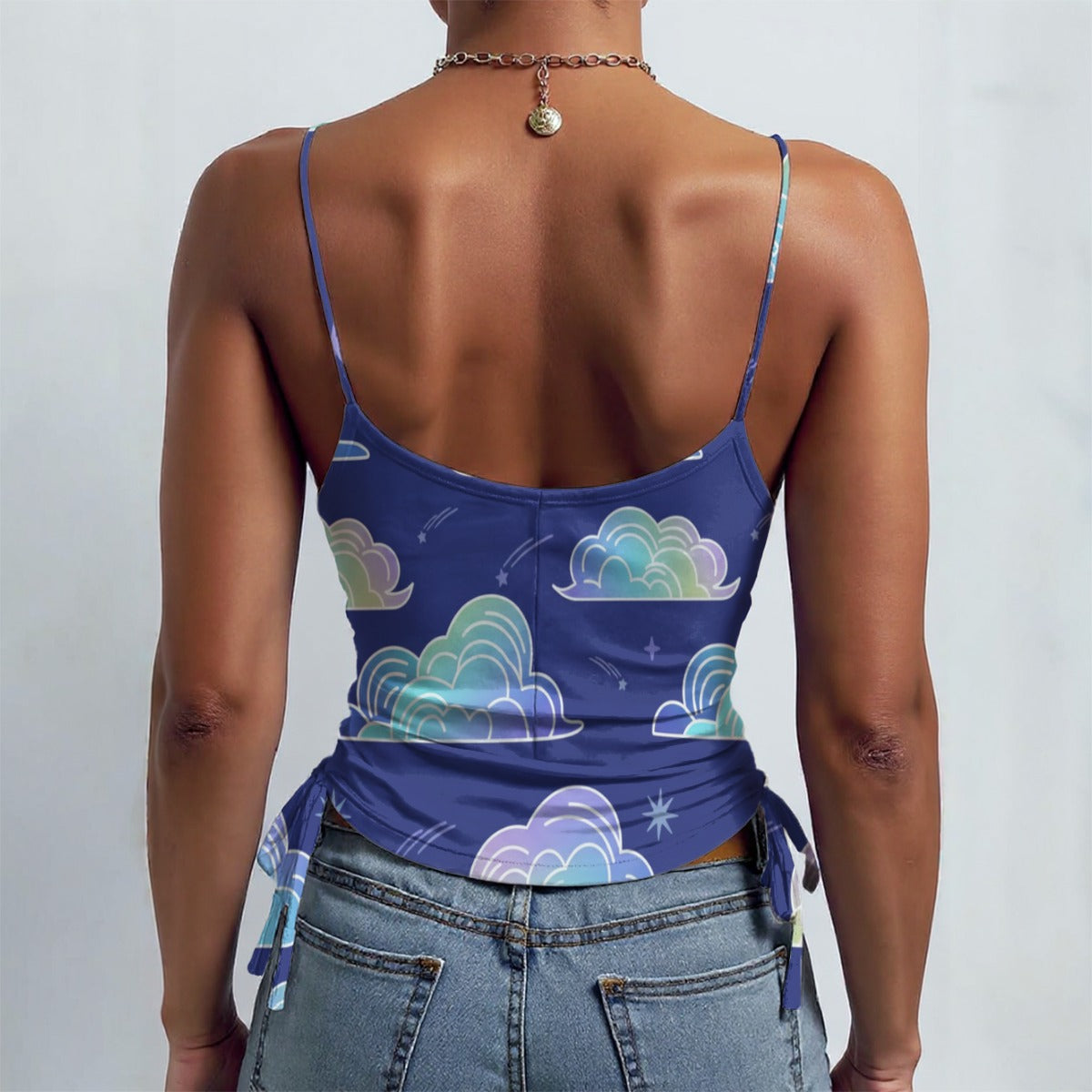 All-over Print Drawstring Camisole