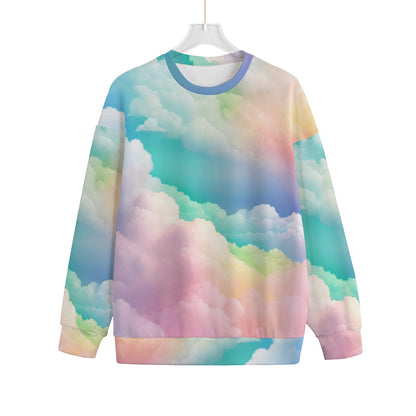Unisex Drop-shoulder Knitted Fleece Sweater - view 1