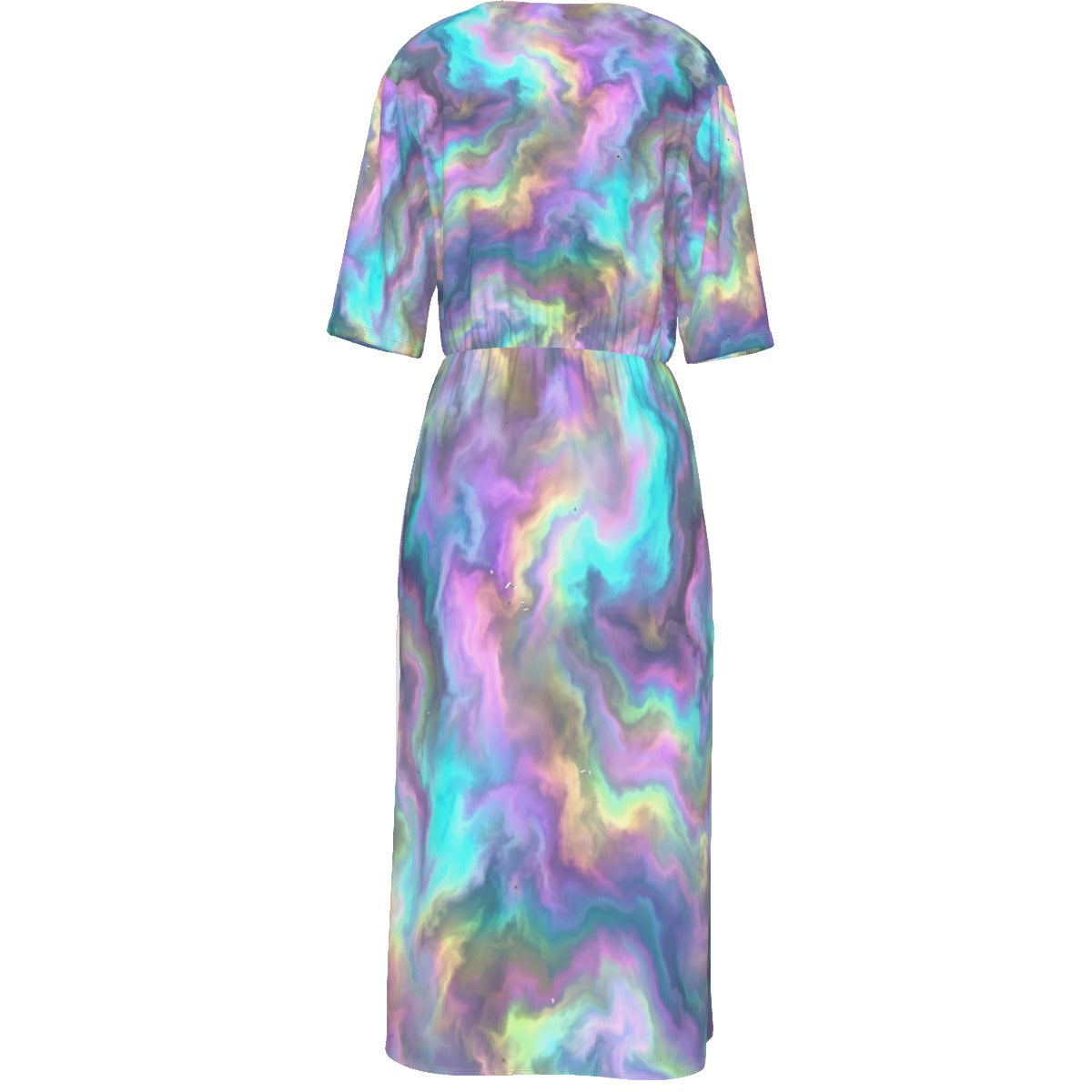 Women's Short Sleeve V-neck Dress
