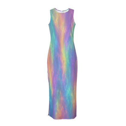 Women's Beach Perspective Chiffon Sleeveless Dress