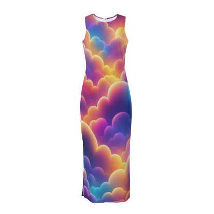 Women's Beach Perspective Chiffon Sleeveless Dress