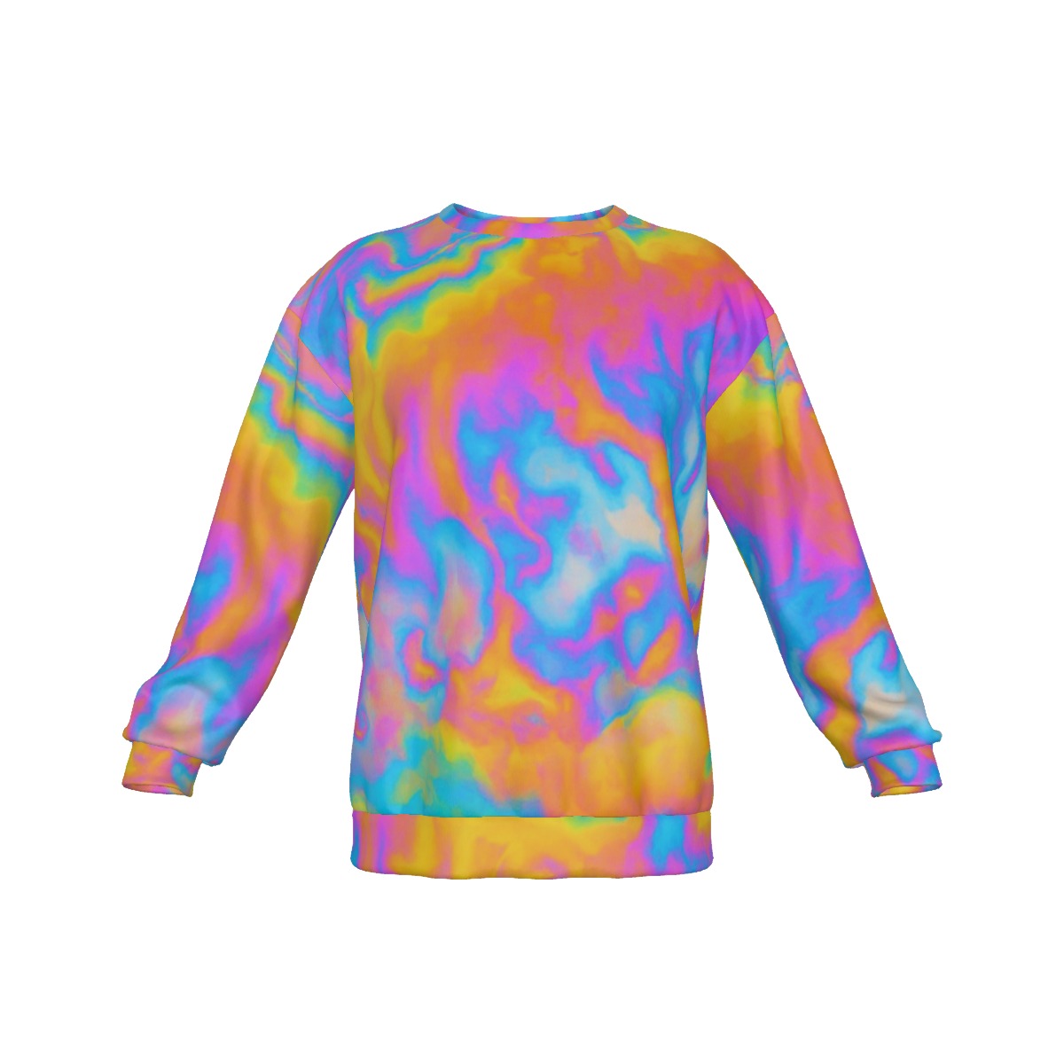 Men's Drop Shoulder Round Neck Long-Sleeved Sweatshirt