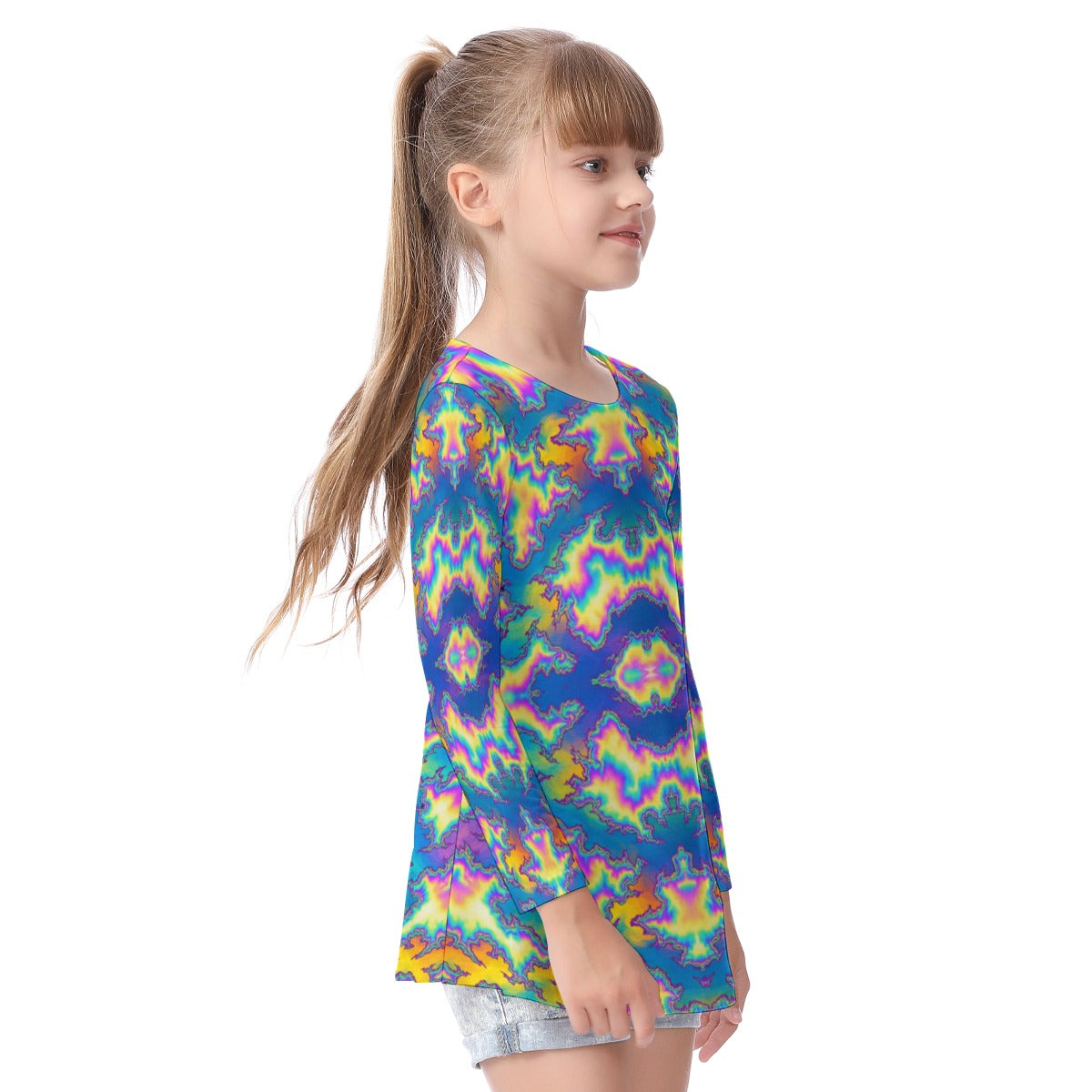 Unisex Kid's Long Sleeve O-neck T-shirt