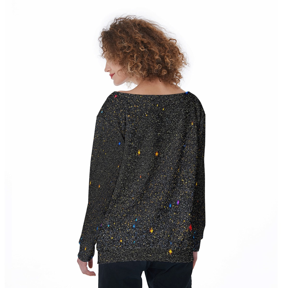 Women's Off-Shoulder Sweatshirt