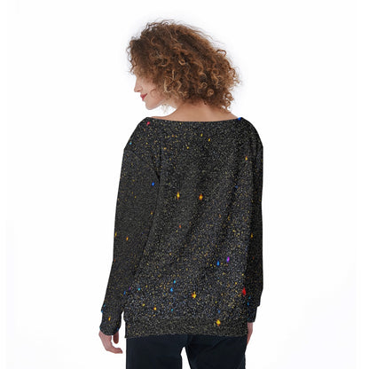 Women's Off-Shoulder Sweatshirt
