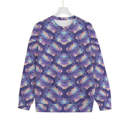 Unisex Drop-shoulder Knitted Fleece Sweater - view 1