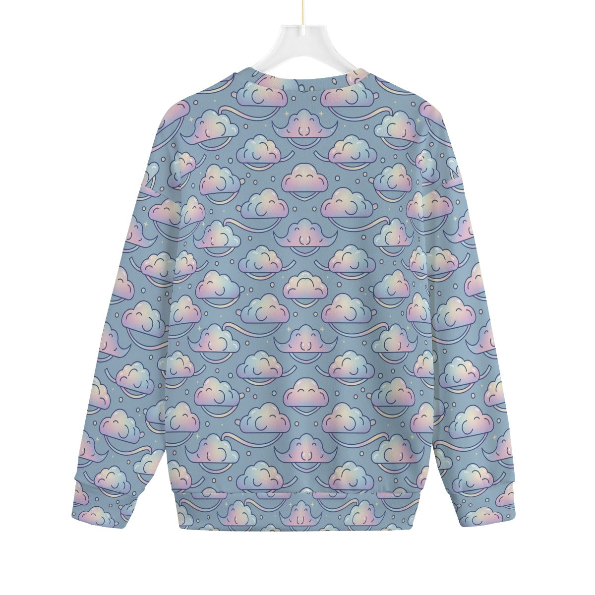 Unisex Drop-shoulder Knitted Fleece Sweater - view 2