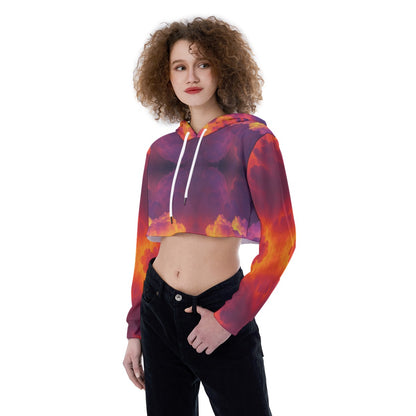 Women's Crop Top Hoodie