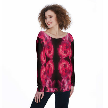 Women's Off-Shoulder Sweatshirt