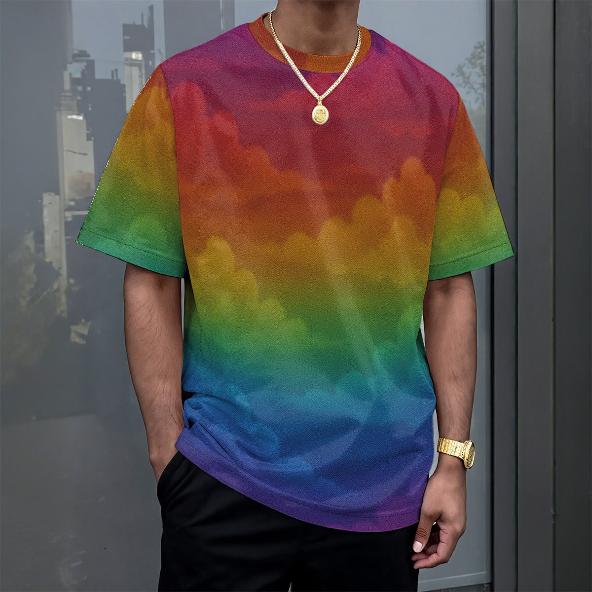 Unisex Drop-shoulder T-shirt|180GSM