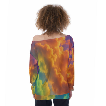 Women's Off-Shoulder Sweatshirt