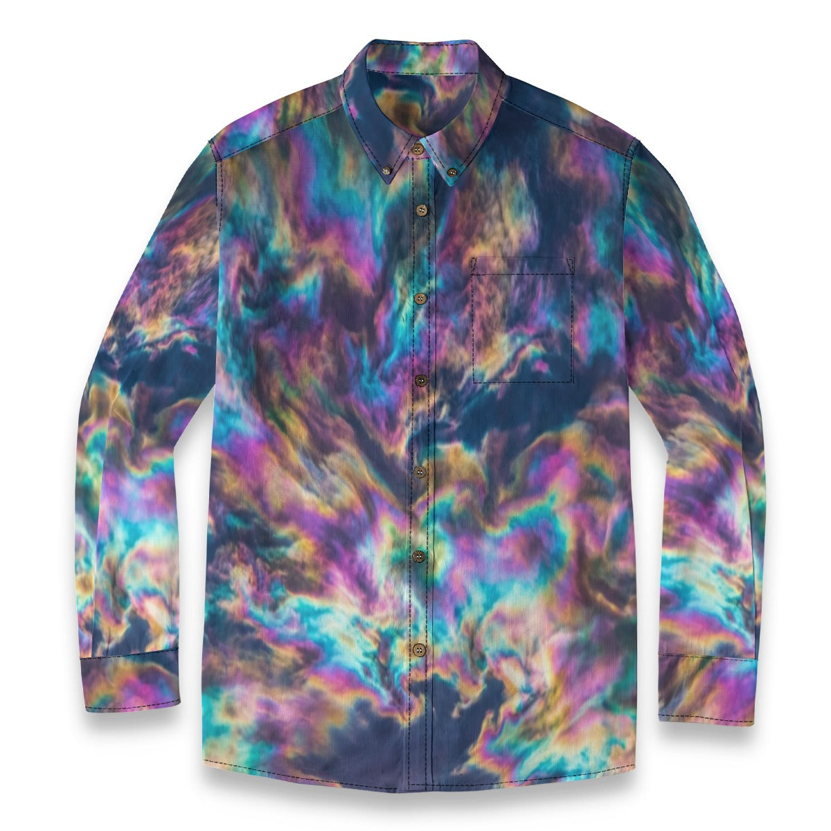 Men's Casual Lapel Long Sleeve Shirt|125GSM Cotton