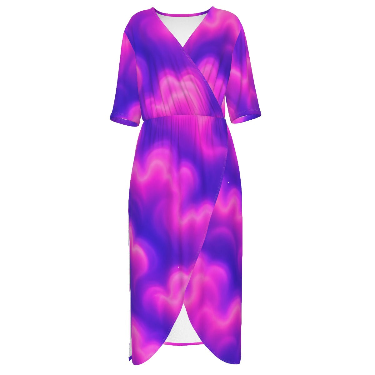 Women's Short Sleeve V-neck Dress