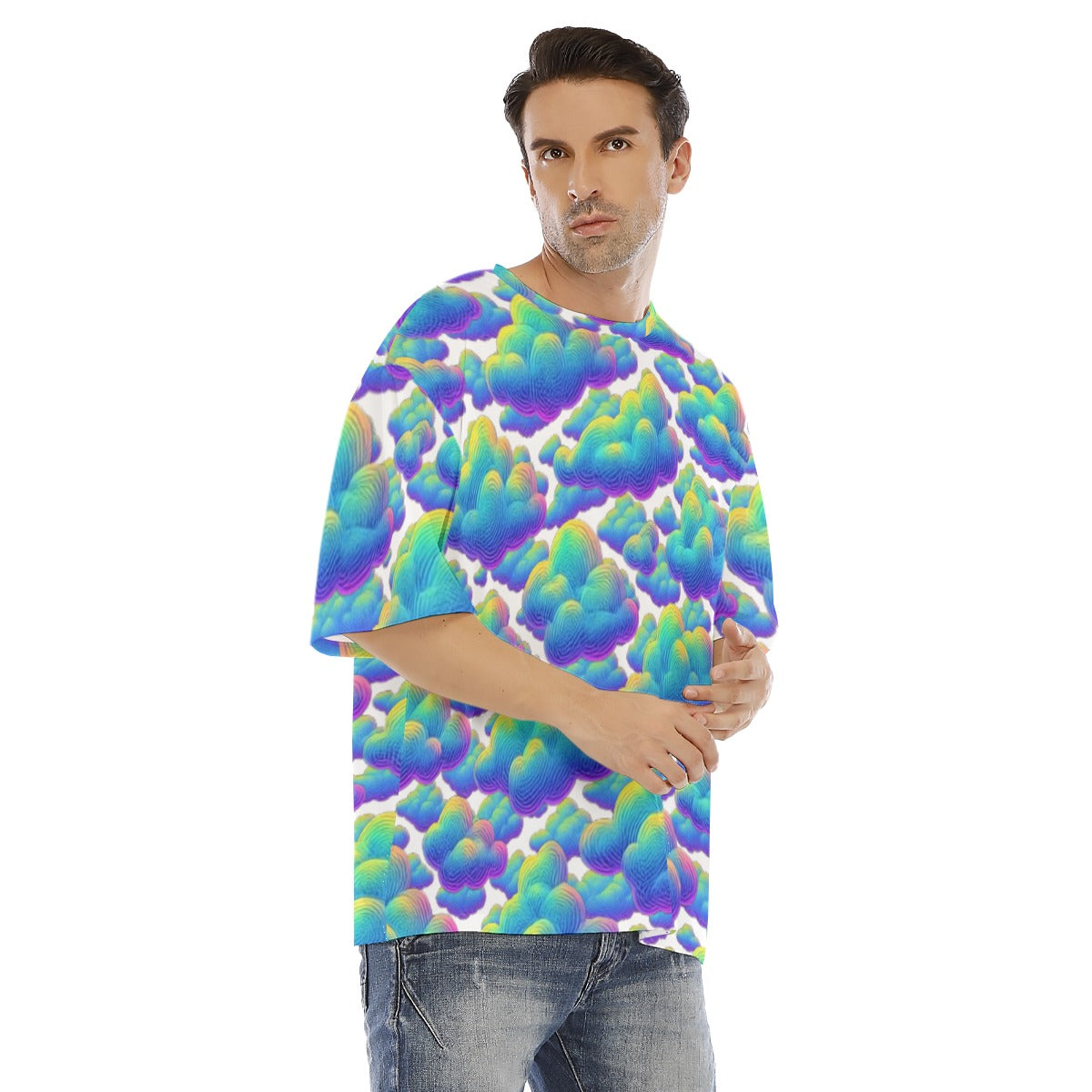 Men's Drop Shoulder T-shirt With Short Sleeve