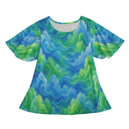 Women's Round Neck T-shirt With Short Sleeve