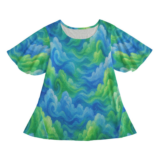 Women's Round Neck T-shirt With Short Sleeve