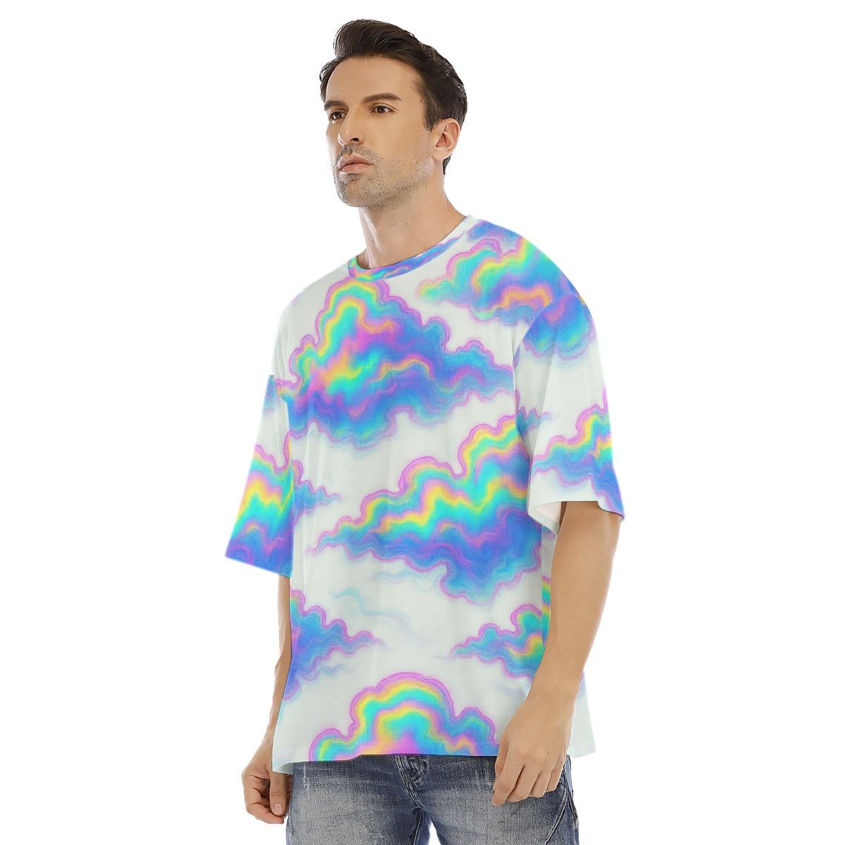 Men's Drop Shoulder T-shirt With Short Sleeve