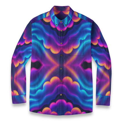 Men's Casual Lapel Long Sleeve Shirt|125GSM Cotton