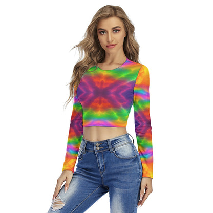 Women's Round Neck Crop Top T-Shirt