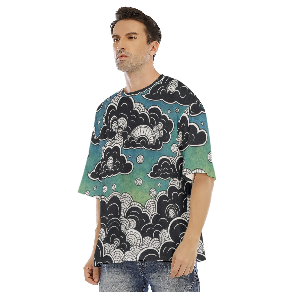 Men's Drop Shoulder T-shirt With Short Sleeve