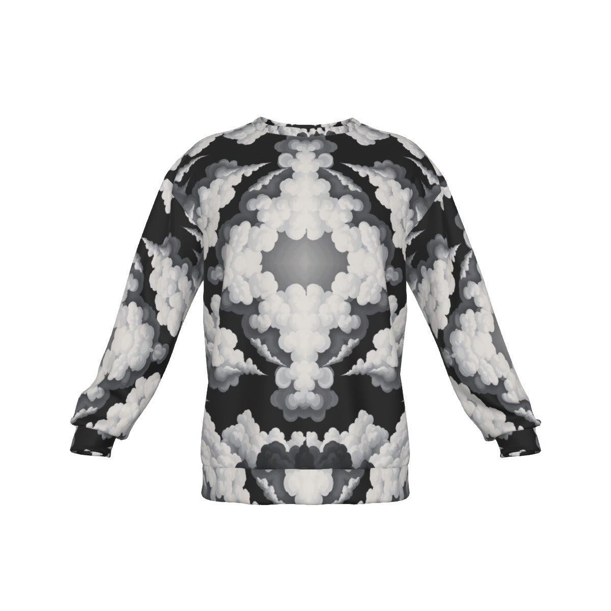 Men's Drop Shoulder Round Neck Long-Sleeved Sweatshirt