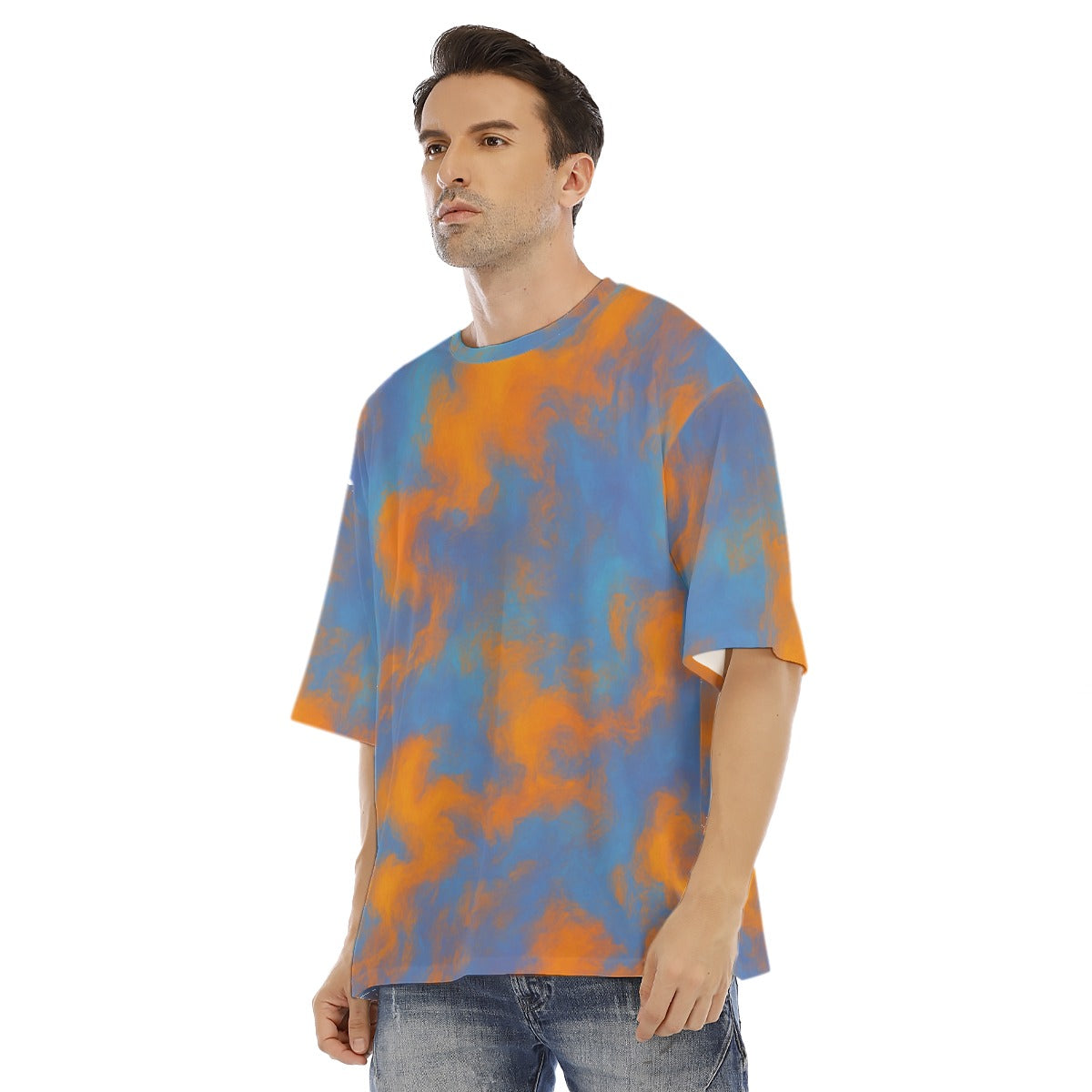 Men's Drop Shoulder T-shirt With Short Sleeve