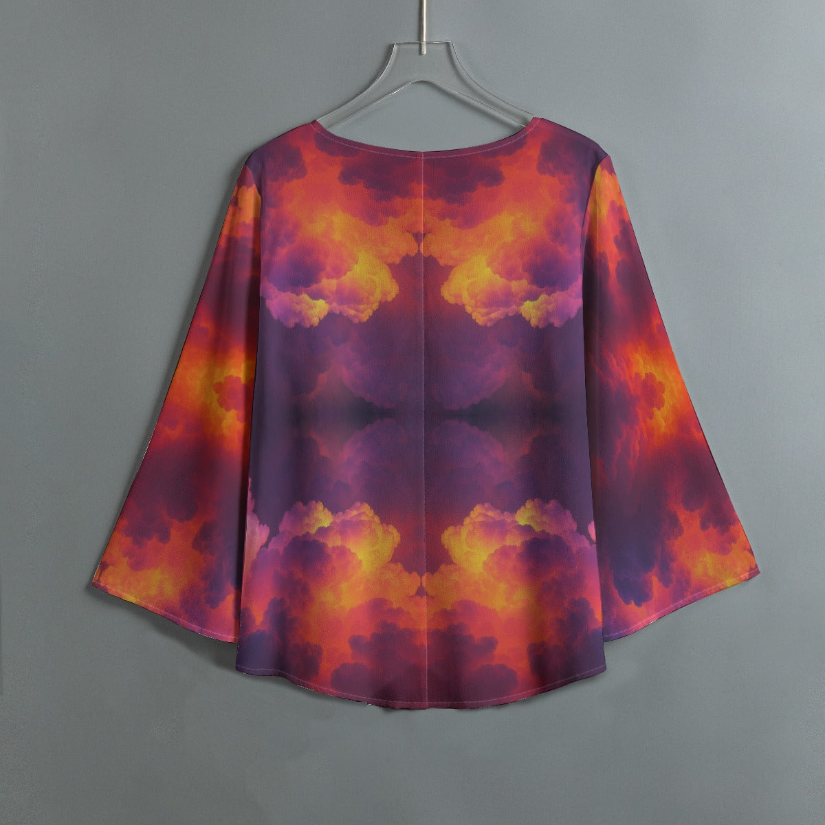 Women's V-neck T-shirt With Irregular Hem