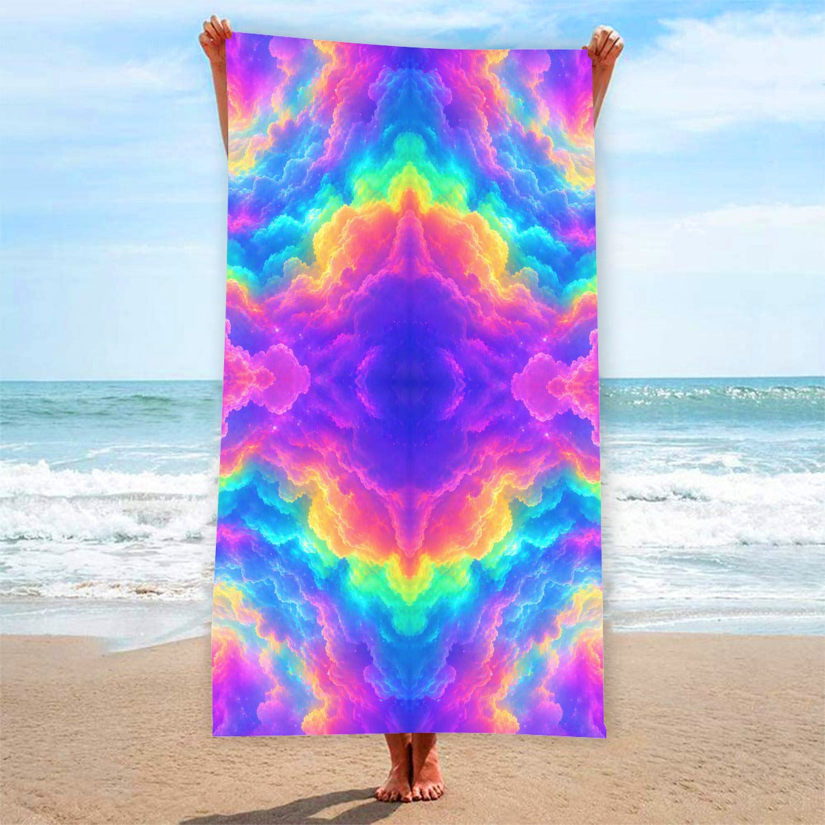 Adult Beach towel Vertical Style Printed in USA|320GSM