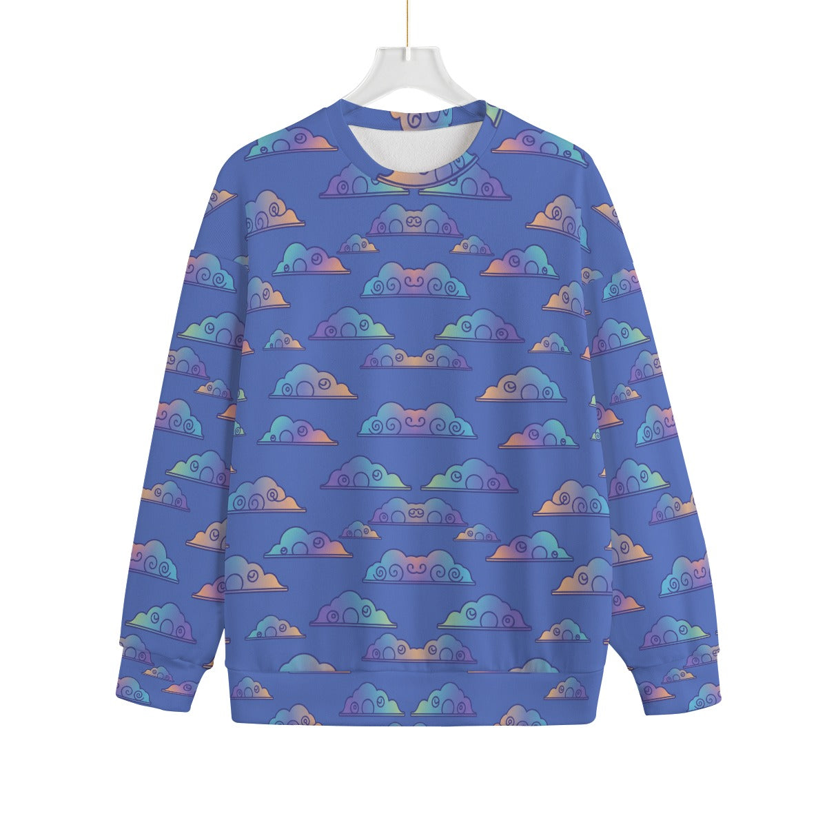 Unisex Drop-shoulder Knitted Fleece Sweater - view 1