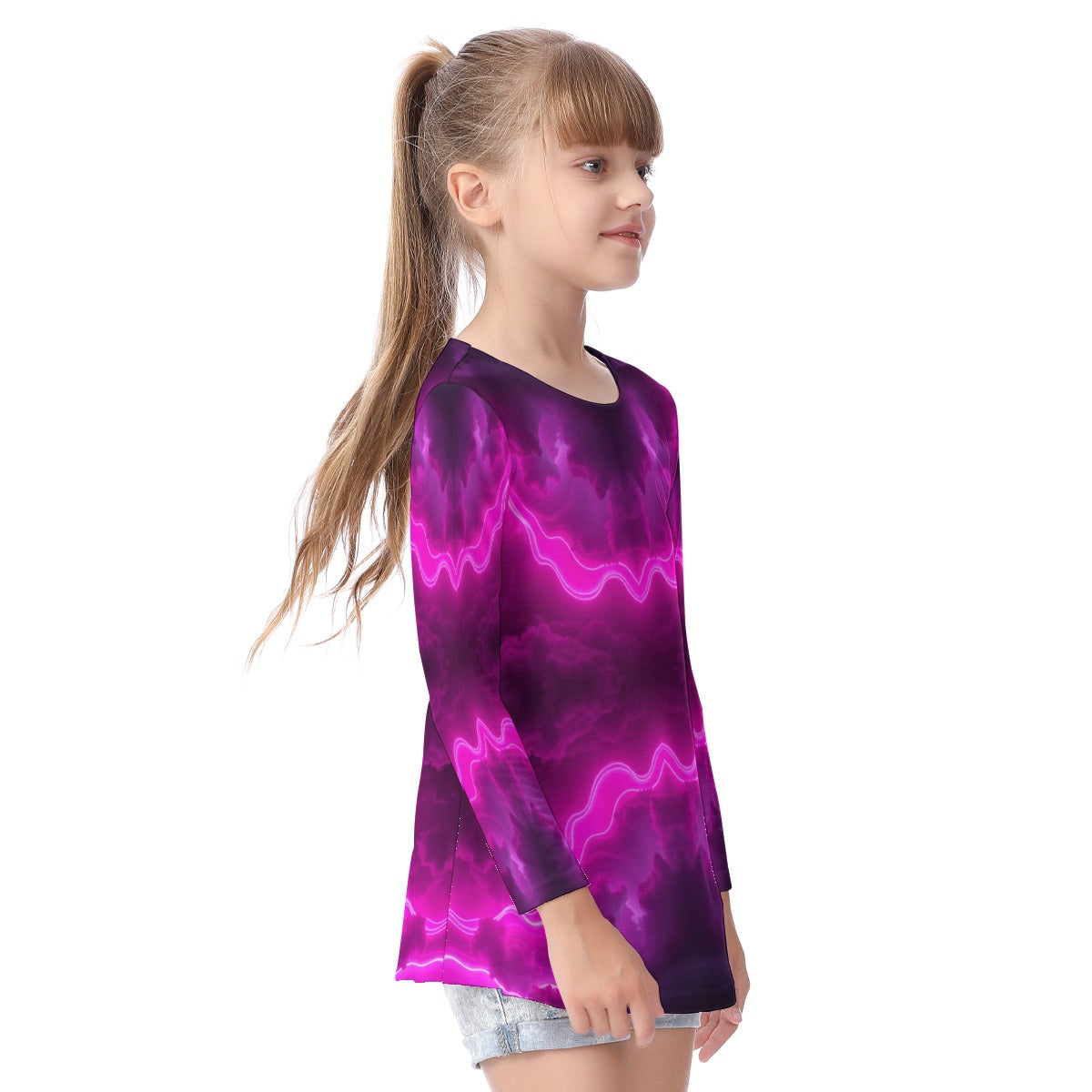 Unisex Kid's Long Sleeve O-neck T-shirt