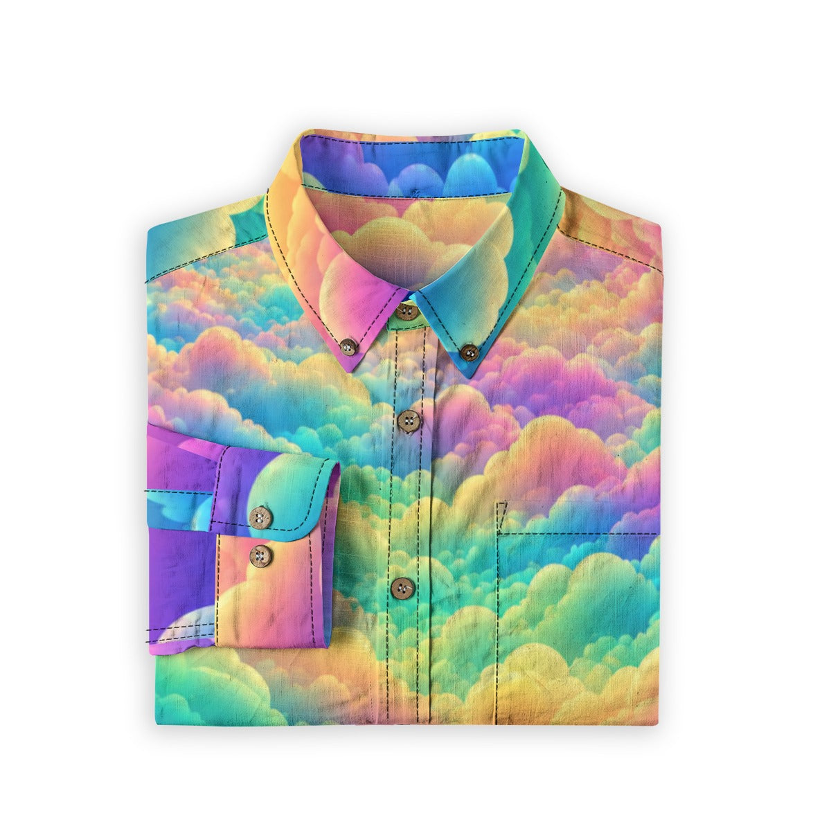 Men's Casual Lapel Long Sleeve Shirt|125GSM Cotton