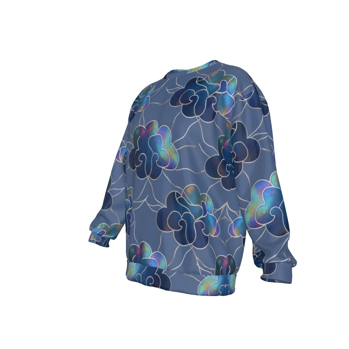 Men's Drop Shoulder Round Neck Long-Sleeved Sweatshirt