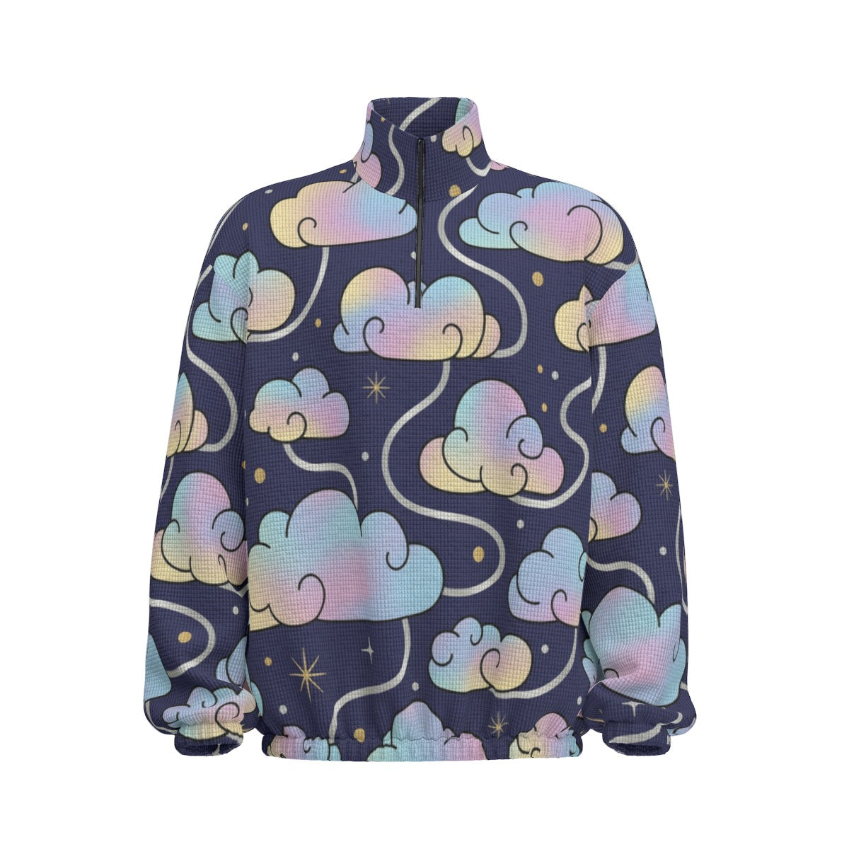 Unisex Turtleneck Zippered Sweatshirt