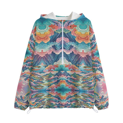 Unisex Pullover Jacket With Zipper Closure