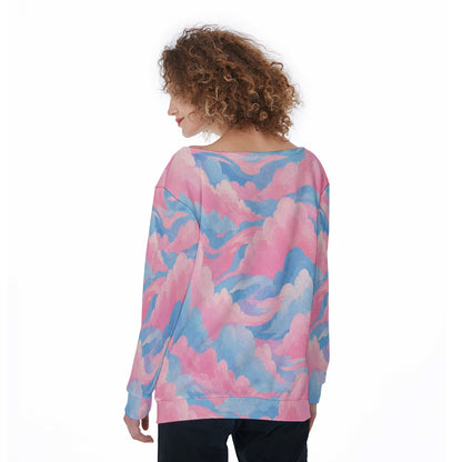Women's Off-Shoulder Sweatshirt
