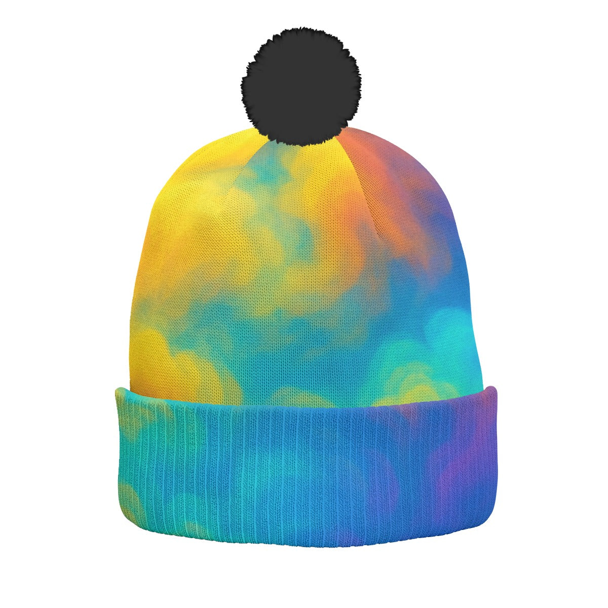 Unisex Knitted Hat With Pom-Pom