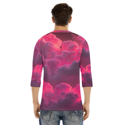 Men's Bracelet Sleeve T-shirt With Button Closure - view 4