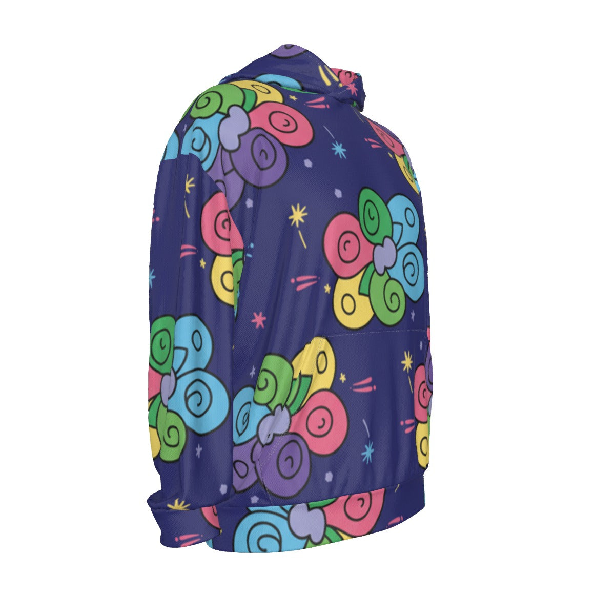 Men's Drop Shoulder Patch Pocket Hoodie