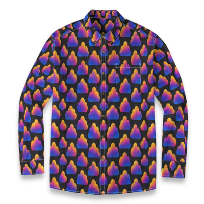 Men's Casual Lapel Long Sleeve Shirt|125GSM Cotton