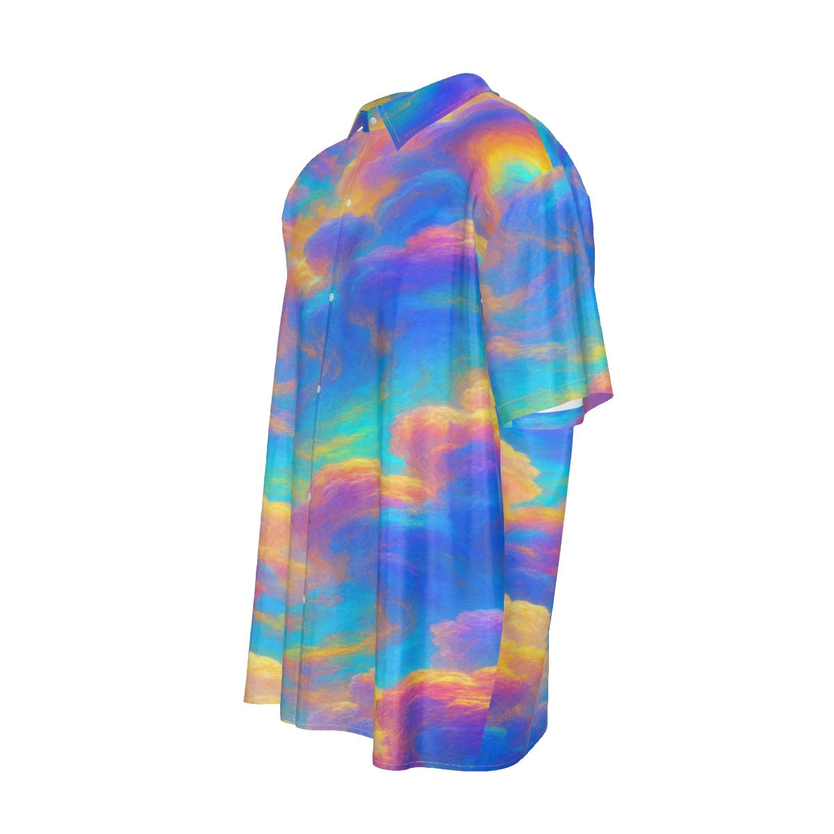 Men's Imitation Silk Short-Sleeved Shirt