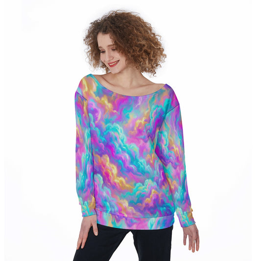 Women's Off-Shoulder Sweatshirt