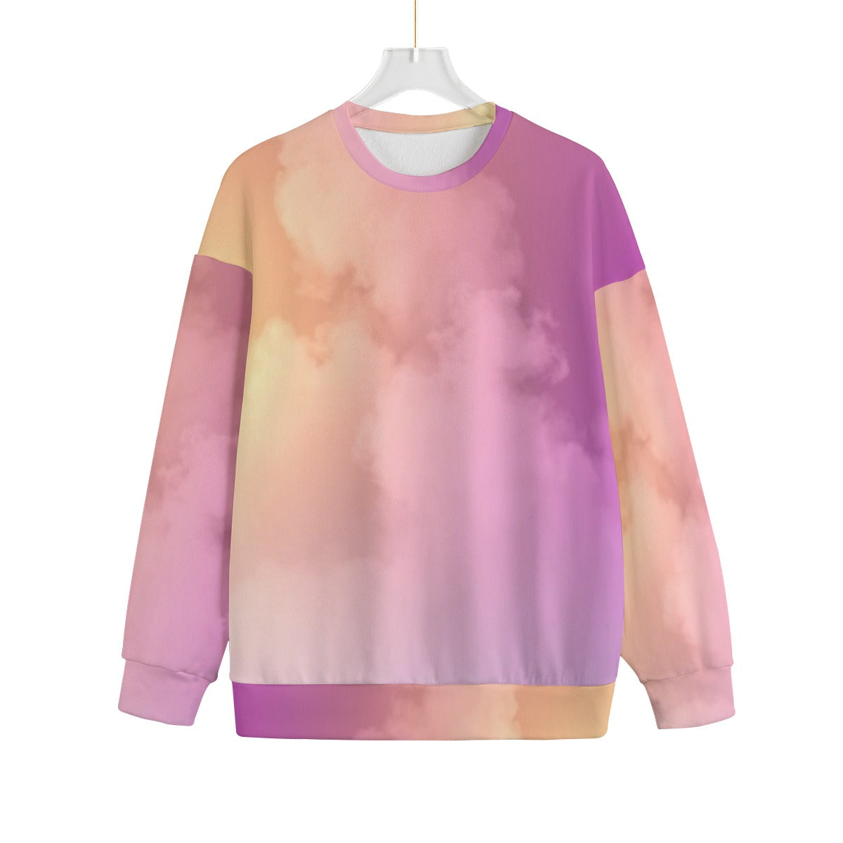 Unisex Drop-shoulder Knitted Fleece Sweater - view 1