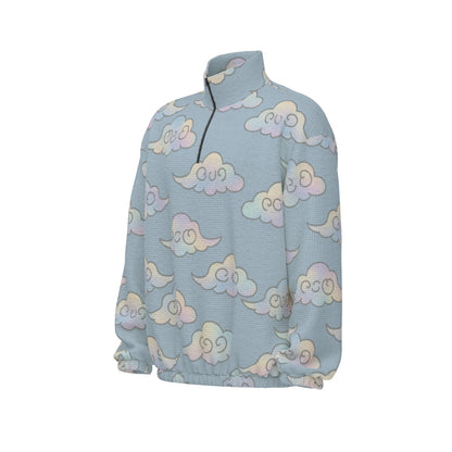 Unisex Turtleneck Zippered Sweatshirt