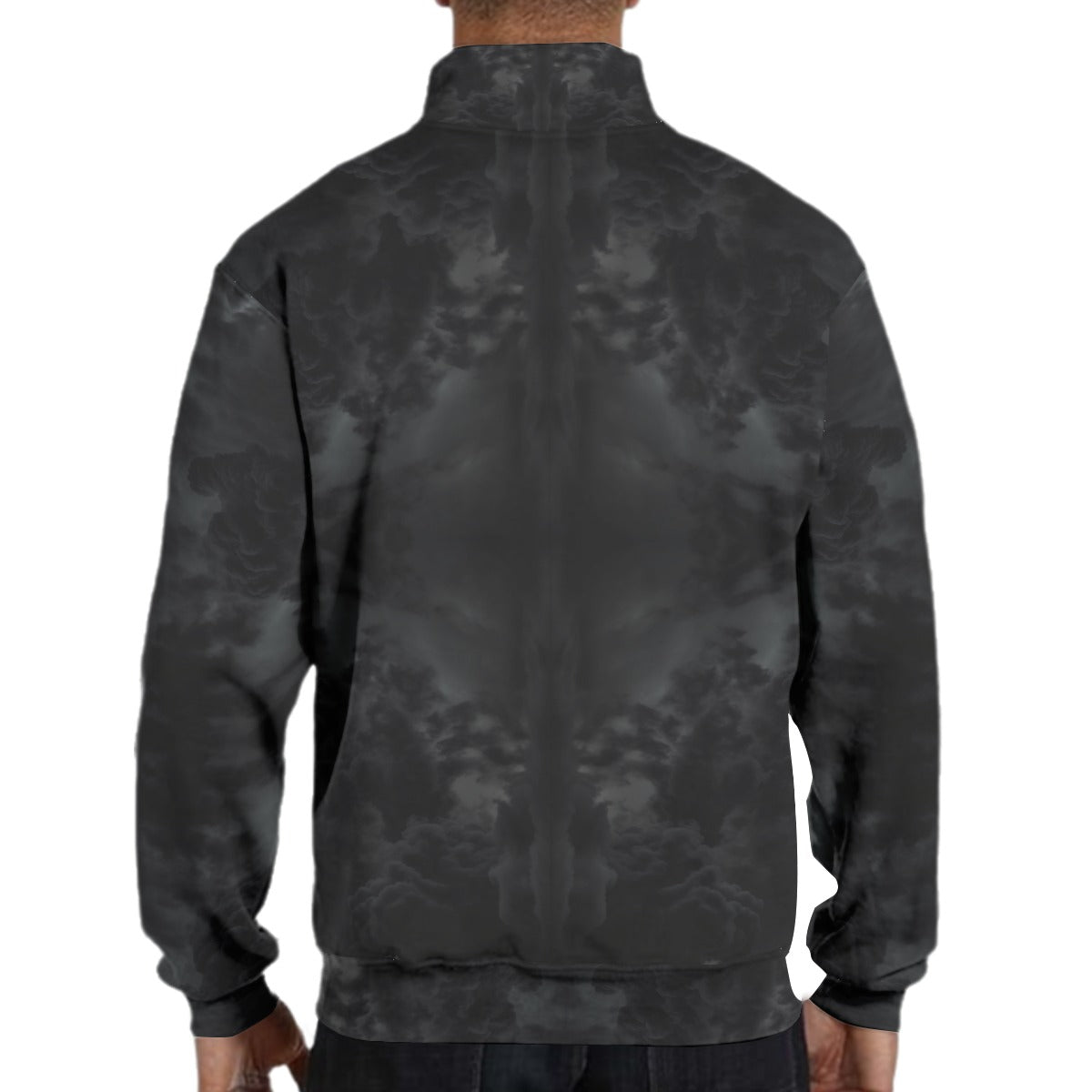 Men's Hidden Half-Zip Placket Hoodie