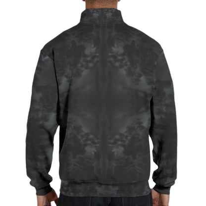 Men's Hidden Half-Zip Placket Hoodie