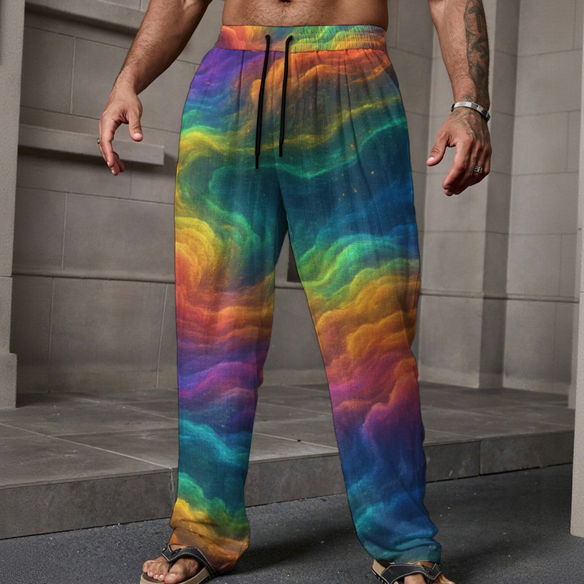 Men's Loose Casual Pants With Pocket