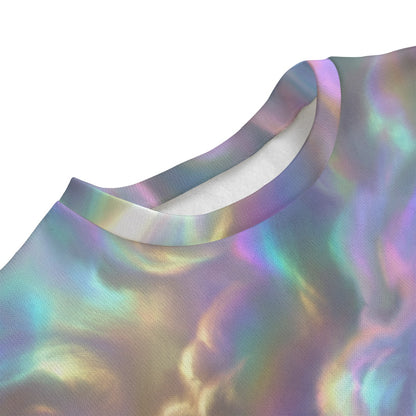 Unisex Drop-shoulder Knitted Fleece Sweater - view 3