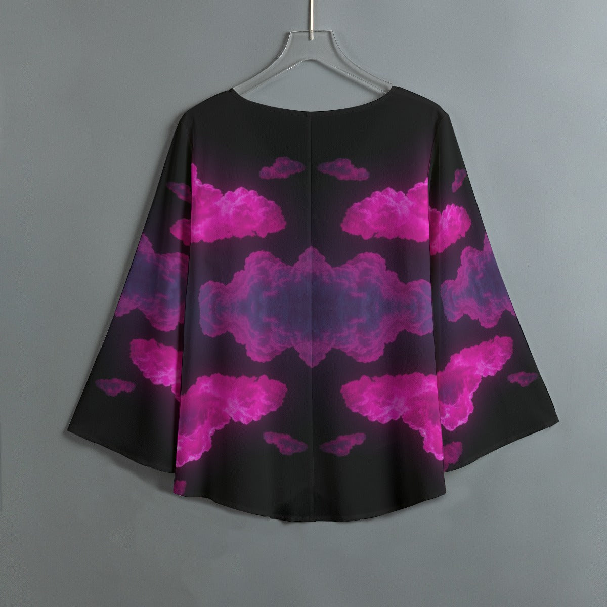 Women's V-neck T-shirt With Irregular Hem