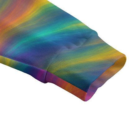 Unisex V-neck Knitted Fleece Cardigan With Button Closure